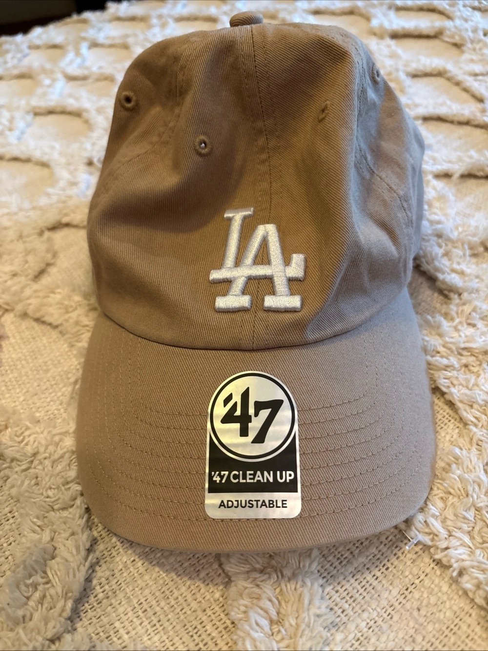 `47 Brand Los Angeles Dodgers MVP Adjustable Cap Clean Up MLB Beige